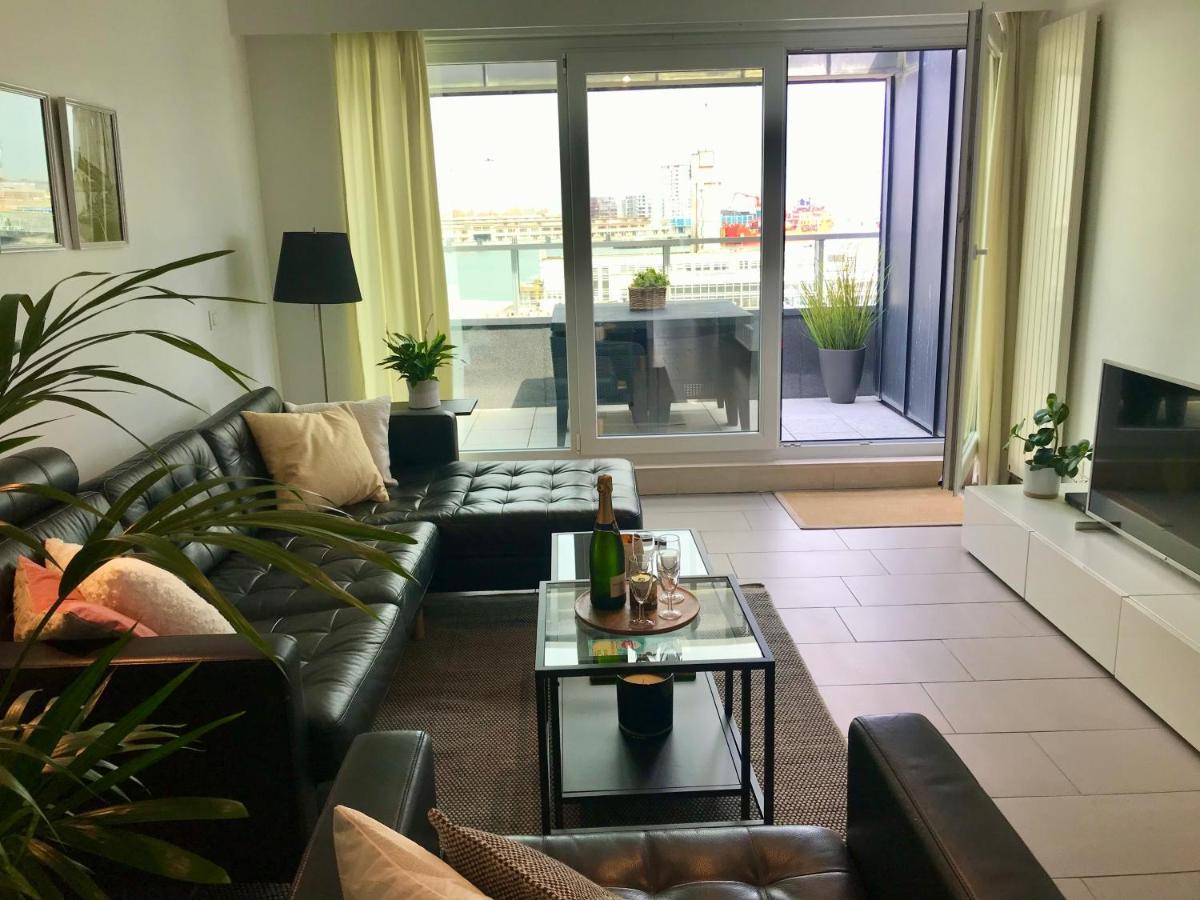 Appartement Cousteau - Terras, Zeezicht, Marina Ostende Exterior foto